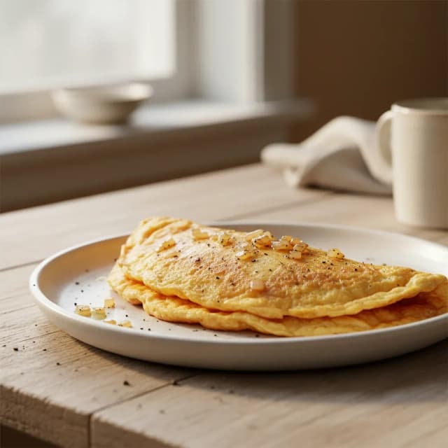 omelet with onion