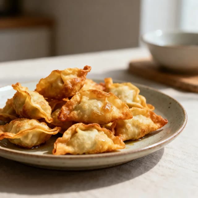 wontons fry